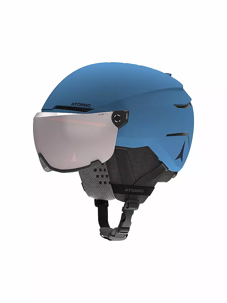 ATOMIC Kinder Skihelm Savor Visor JR Blau